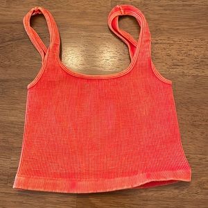 NWOT Free People Happiness Runs Square Neck Crop